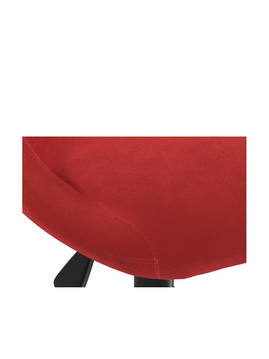Rotating Chair Visitor in Burgundy Color 46x44x67cm 1pcs