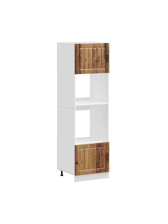 Vidaxl Dulapuri pentru cuptor 2 buc Kalmar lemn compozit 60x57x207cm maro