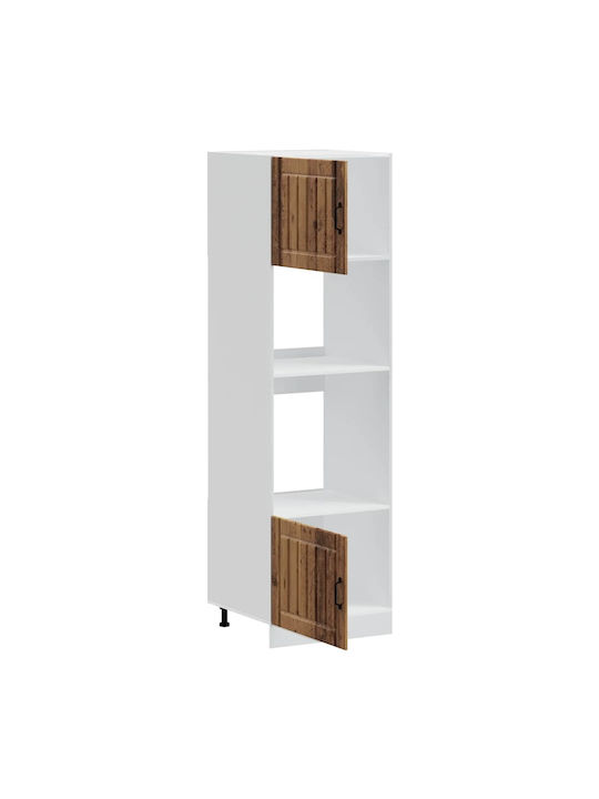 Vidaxl Dulapuri pentru cuptor 2 buc Kalmar lemn compozit 60x57x207cm maro