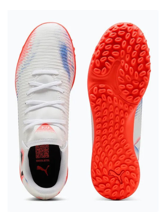 PUMA Future 8 Play TT Jr Football Shoes with Molded Cleats TT White PUMA Future 8 Play TT Jr Football Shoes with Molded Cleats TT White