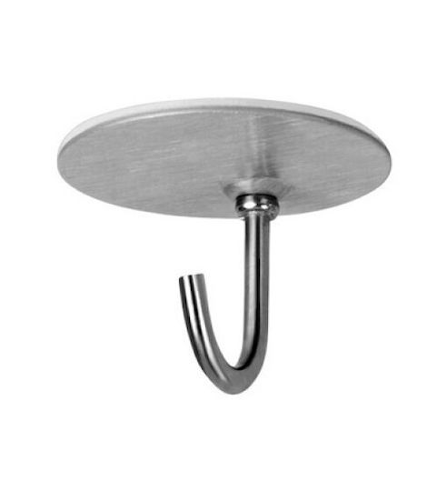 Self-Adhesive Hook Stainless Steel Inofix 2176 118x85x29mm Set of 2 Pieces Silver 193-2176-1