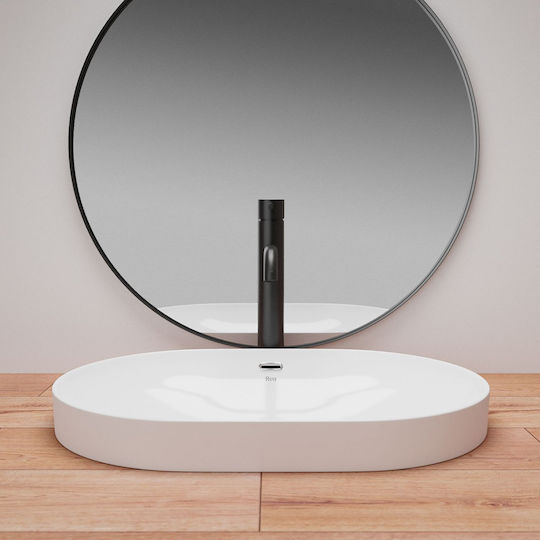 Rea Countertop Sink Porcelain 61.5x42x17cm White