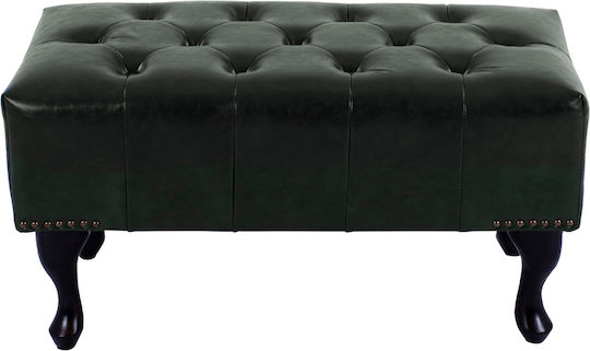 Hocker Bankhocker Gepolstert mit Kunstleder Emma Cypress 80x45x39cm