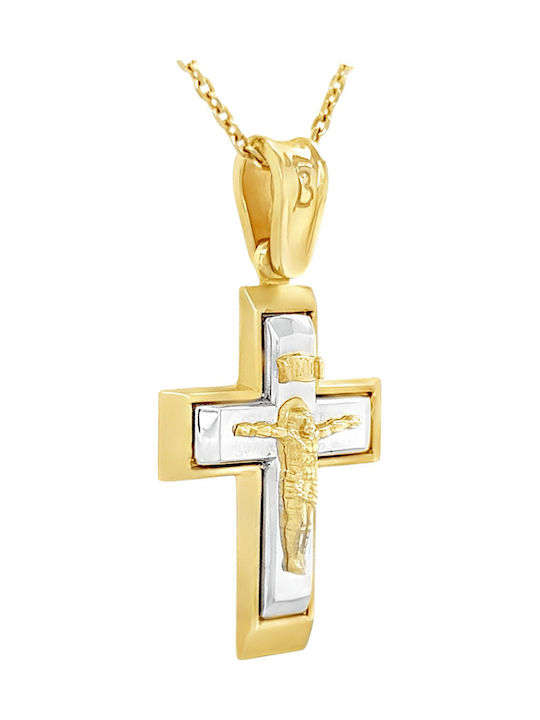 Xryseio Women's Gold Cross 14K
