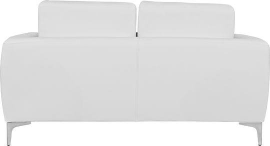 Kenzie Canapea Cu Două Locuri Din Piele Ecologică Albă 142x81x81cm