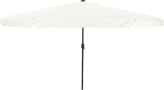 Garten- und Terrassen-Sonnenschirm Rundschreiben Aluminium Ecru F3.95xY2.49m