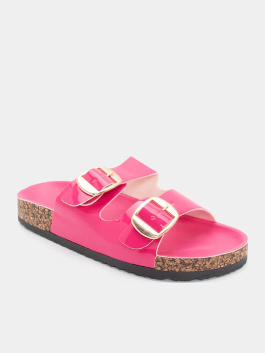 Γυναικεία Σανδάλια Flatforms Φούξια