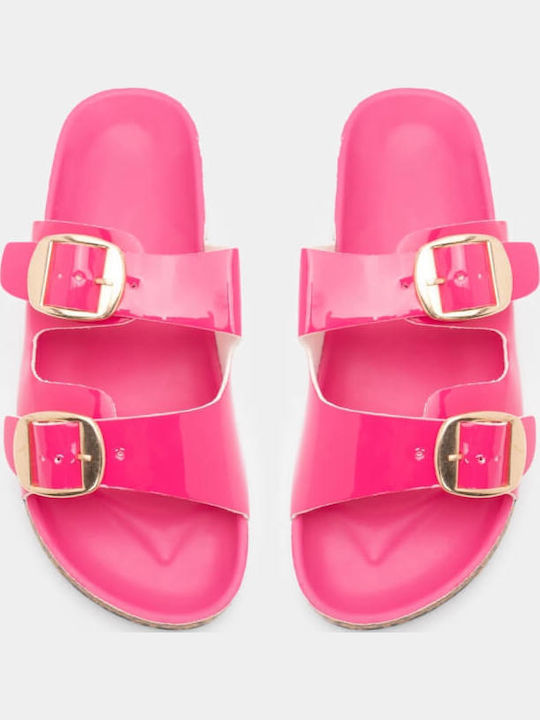 Γυναικεία Σανδάλια Flatforms Φούξια