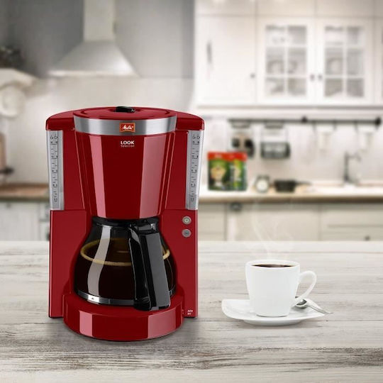 Melitta Look IV Selection 1011-17 Филтър кафе машина 1000W Червено