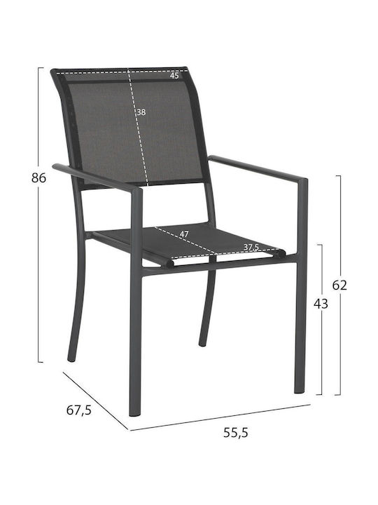 Tisch Stabil Taber Gray 200x100x75cm