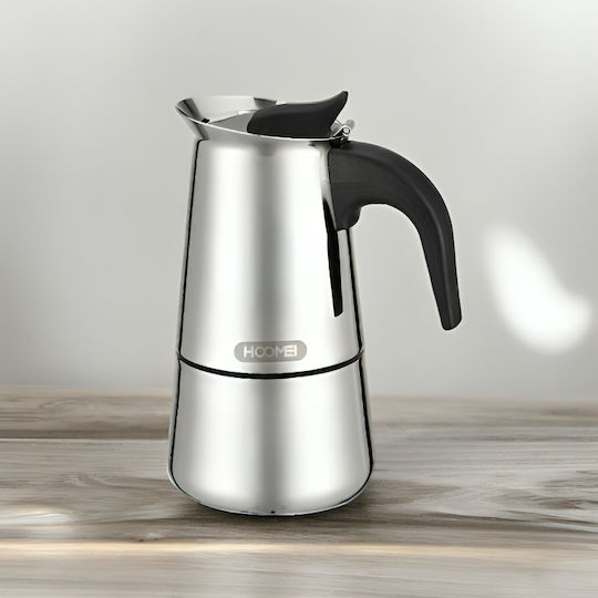 Hoomei Ηλεκτρικό Μπρίκι Espresso Inox Ασημί