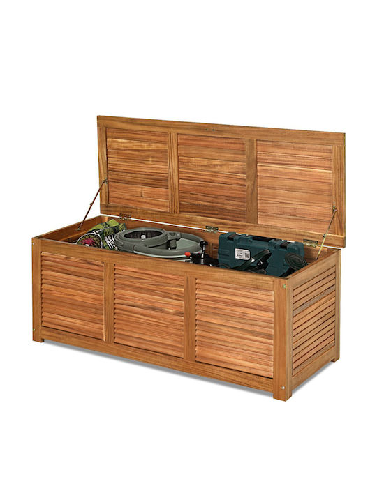 Costway Outdoor Storage Box Brown L120xW45xH45cm