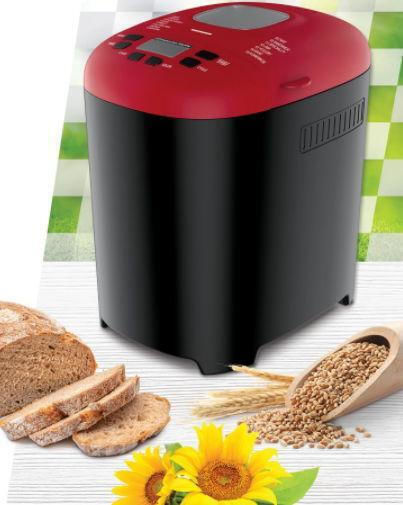 Heinner Bread Maker 550W with Container Capacity 900gr and 15 Baking Programs
