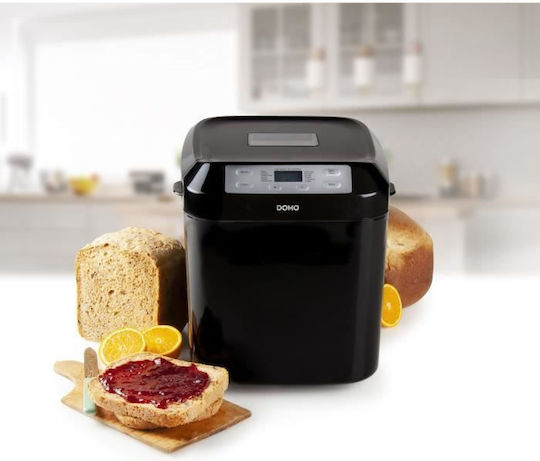 Domo Mașină de pâine cu o putere de 550W și o capacitate de 1000gr cu 12 programe