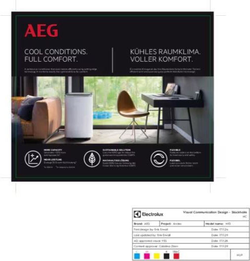 AEG Chillflex Pro Мобилен Климатик 12000 BTU Само Охлаждане