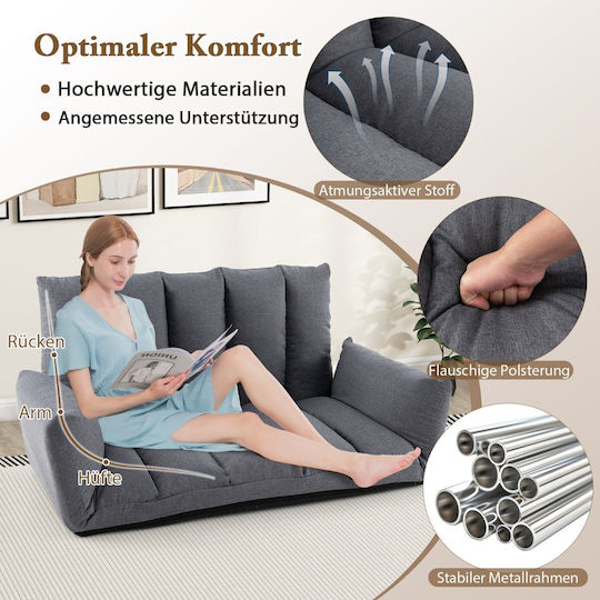 Multifunctional Bean Bag Chair Gray 119x76x60cm