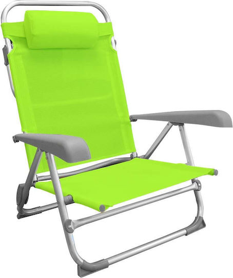 Bakaji Small Chair Beach Aluminium Green