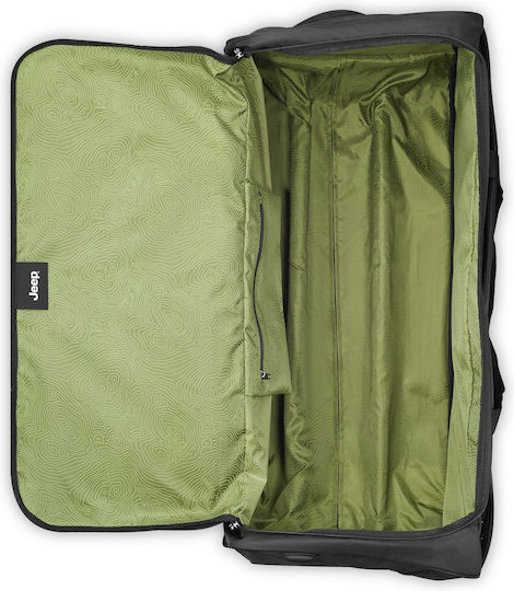 Delsey Jeep Σακ Βουαγιάζ Μαύρο Υφασμάτινο