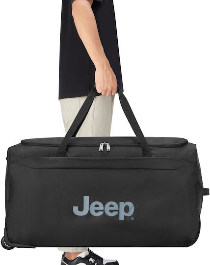 Delsey Jeep Σακ Βουαγιάζ Μαύρο Υφασμάτινο
