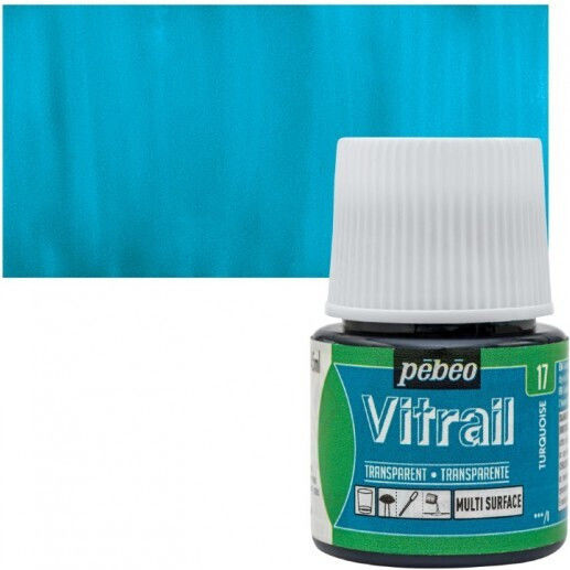 Pebeo Handwerkliche Farbe Türkis Für Glas 45ml