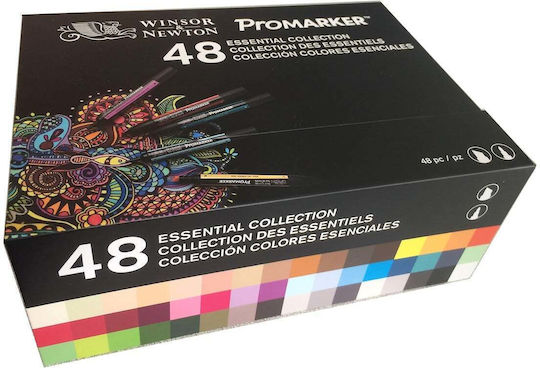 Winsor & Newton Μαρκαδόροι Αλκοόλης Σετ 48 χρώματα