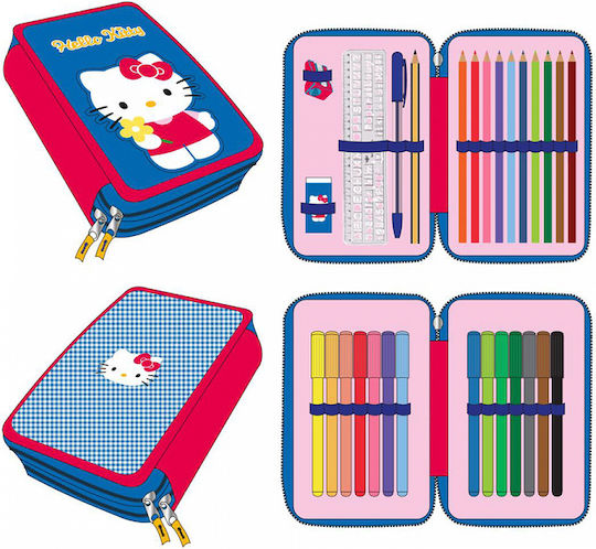 Cerda Hello Kitty Κασετίνα Γεμάτη Μπλε