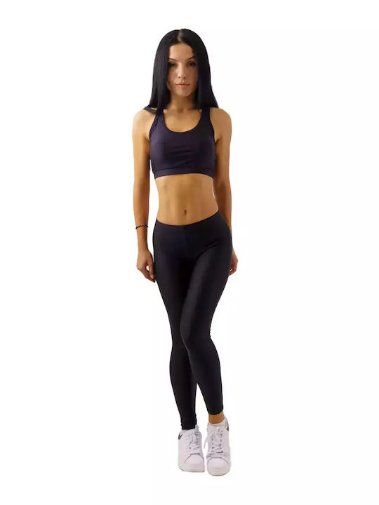 Power Shinny Damen Leggings Schwarz