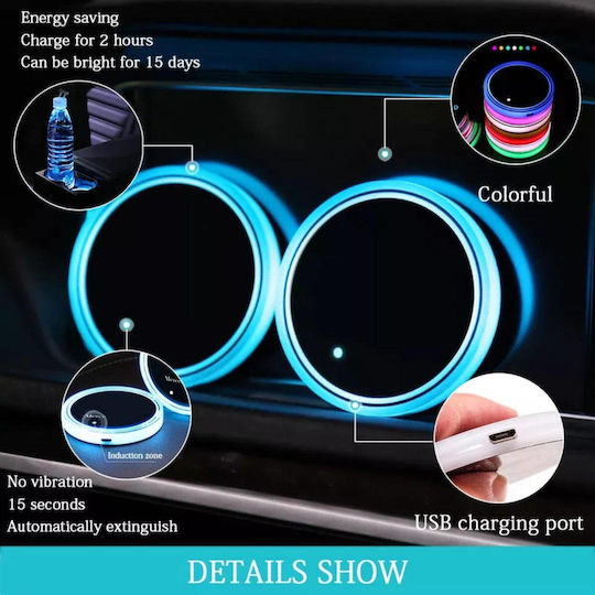 LED Cup Holder Light Nissan 7 Colors 1pc Oem
