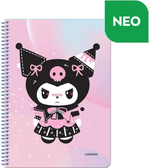 Logigraf Spiral Notebook Ruled B5 30 Sheets 1pcs (Μiscellaneous Designs)