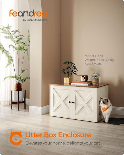 Feandrea Furniture Cat Toilet 80x53cm 1pcs