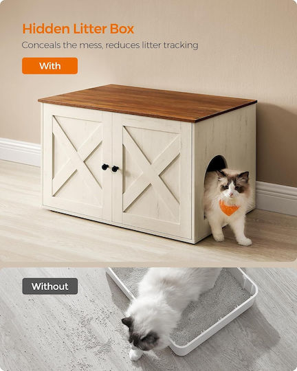 Feandrea Furniture Cat Toilet 80x53cm 1pcs