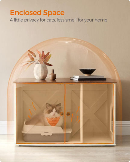 Feandrea Furniture Cat Toilet 80x53cm 1pcs