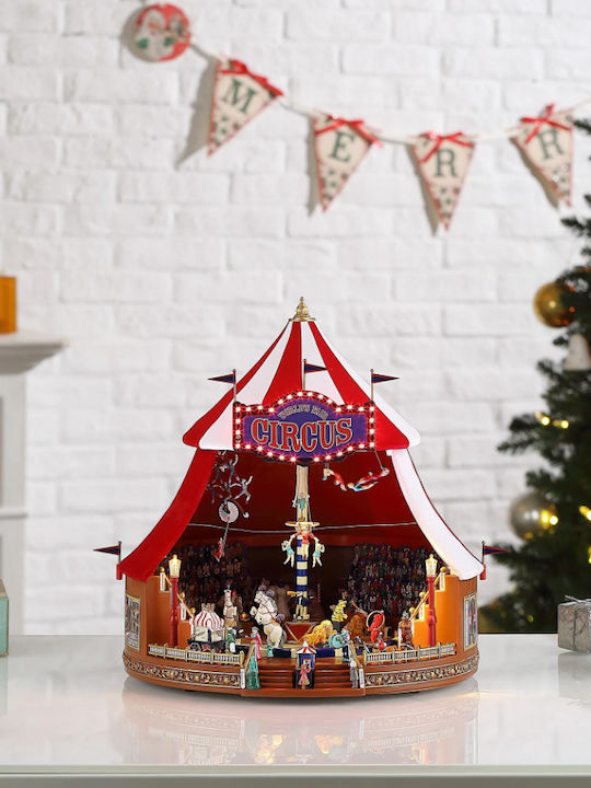 Mr.Christmas World Fair Circus Χριστουγεννιάτικη Φωτιζόμενη Διακοσμητική Παράσταση με Μουσική και Κίνηση