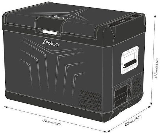 Yolco Φορητό Ψυγείο 47lt 100-240V Μαύρο