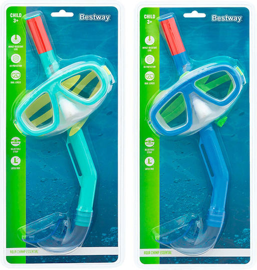 Bestway Μάσκα Θαλάσσης με Αναπνευστήρα Παιδική (Διάφορα Σχέδια/Χρώματα)