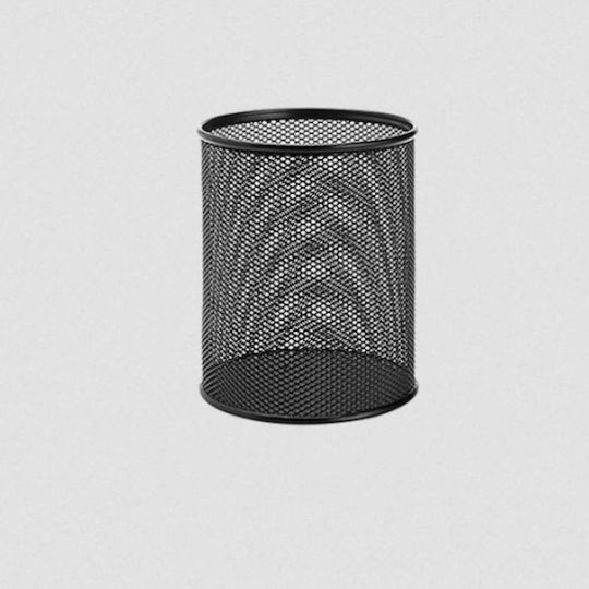 Metron Perforated Metal Pencil Holder 9x10cm Black 471.092943