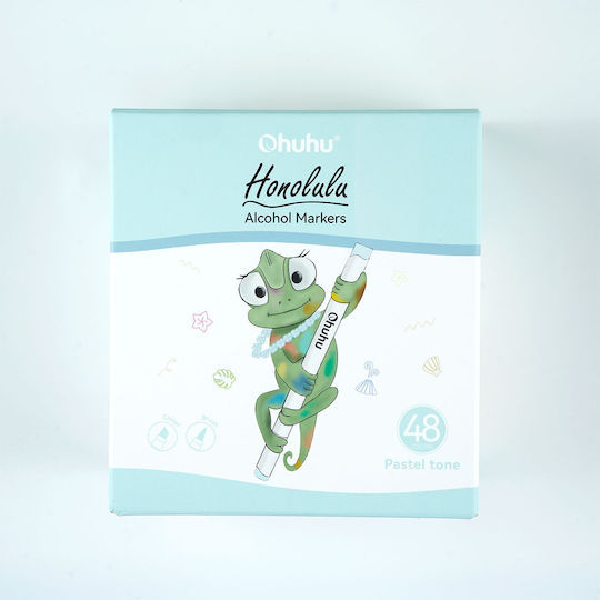 Ohuhu Honolulu Drawing Markers 3mm with Double Tip Set 12 Colours