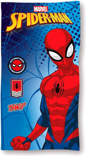 Spiderman Kinder-Strandtuch Blau Spiderman 140x70cm