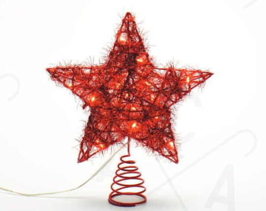 Връх Star Червена Осветен 23x23см.