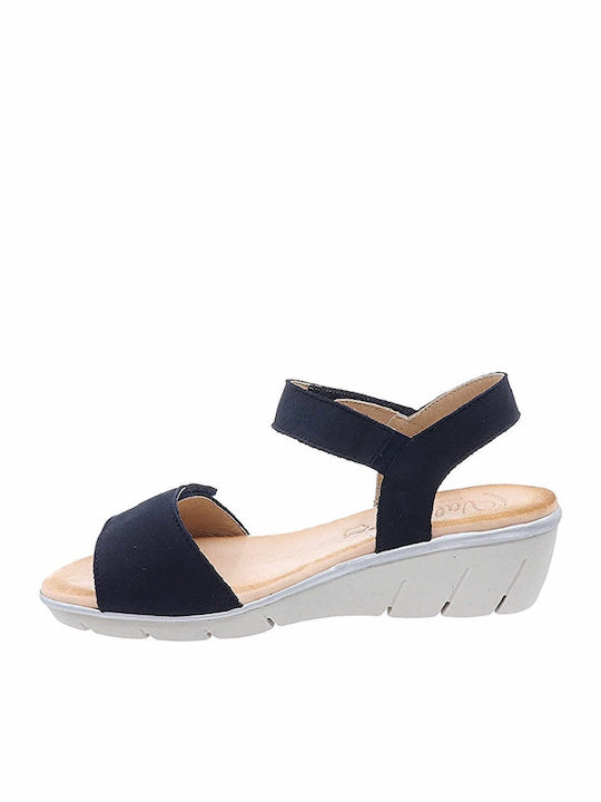 Anatomic Women's Leather Platform Shoes Blue