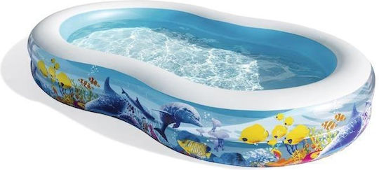 Bestway Children's Swimming Pool PVC 544L Inflatable 262x157x46cm Blue Bottom
