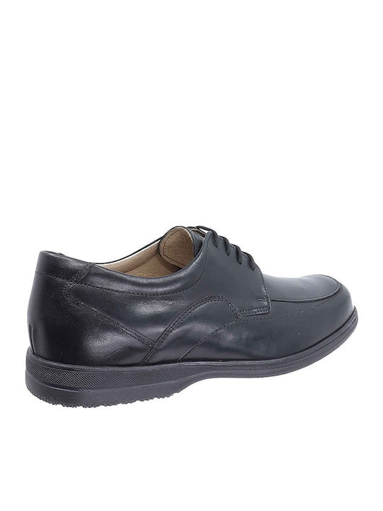 Leder Herren Freizeitschuhe Schwarz