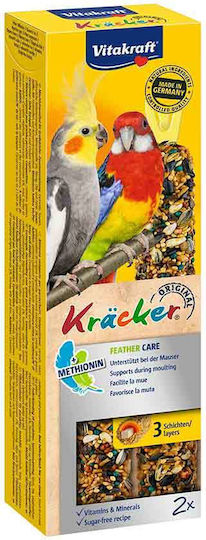 Vitakraft Duo Feather Care Food Stick For Medium Parrots