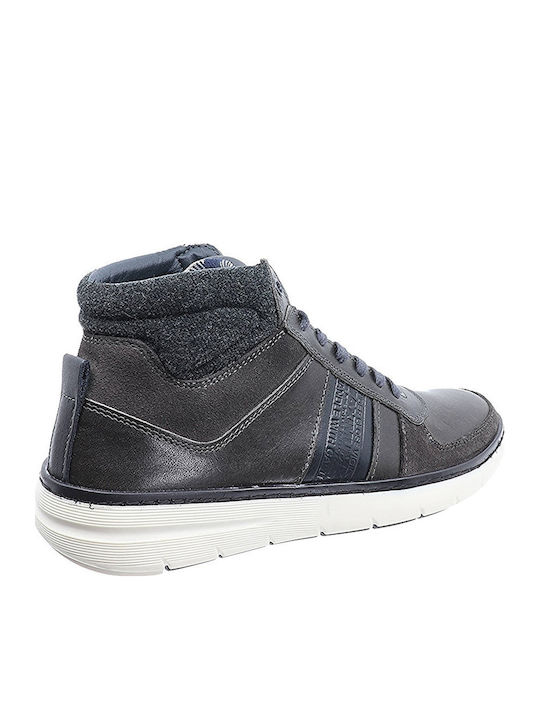 Leder Gray Herrenstiefel