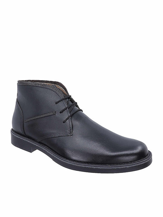 Leder Schwarz Herrenstiefel