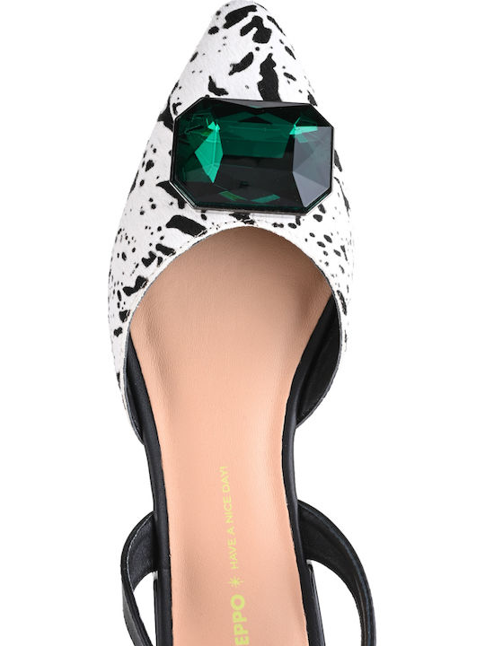 Leder Pumps Weiß