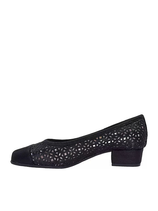 Leder Pumps Schwarz
