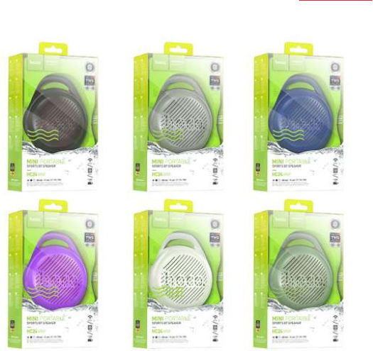 Hoco HC24 Bluetooth Speaker 5W with Radio and Battery Life up to 4 hours Green
