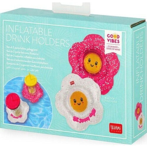 Legami Inflatables Inflatable Drink Holders Daisy Set of 2 Pcs Idh0003