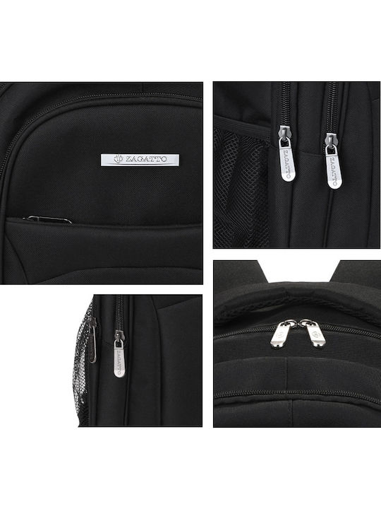 Zagatto Tasche Rucksack für Laptop 17.3" in Schwarz Farbe ZG700